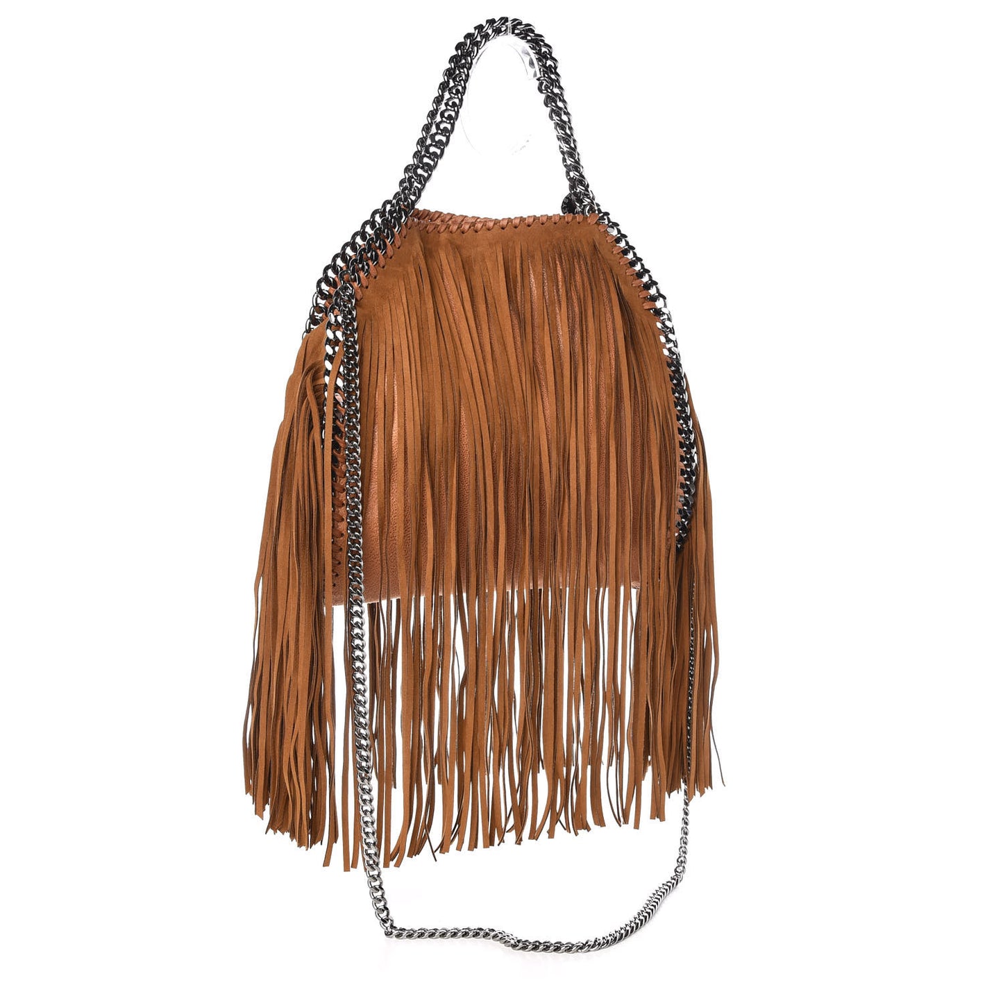Eco Suede Mini Fringe Falabella Tote Tan