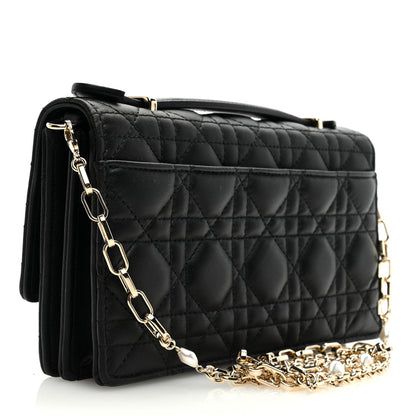 Christian Dior Lambskin Cannage Mini My Dior Bag Black 3 of 8