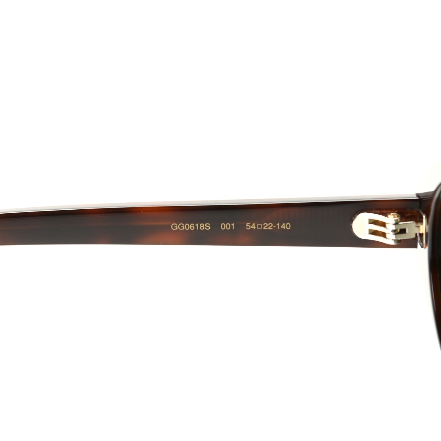 Acetate Crystal Round Sunglasses GG0618S Tortoiseshell