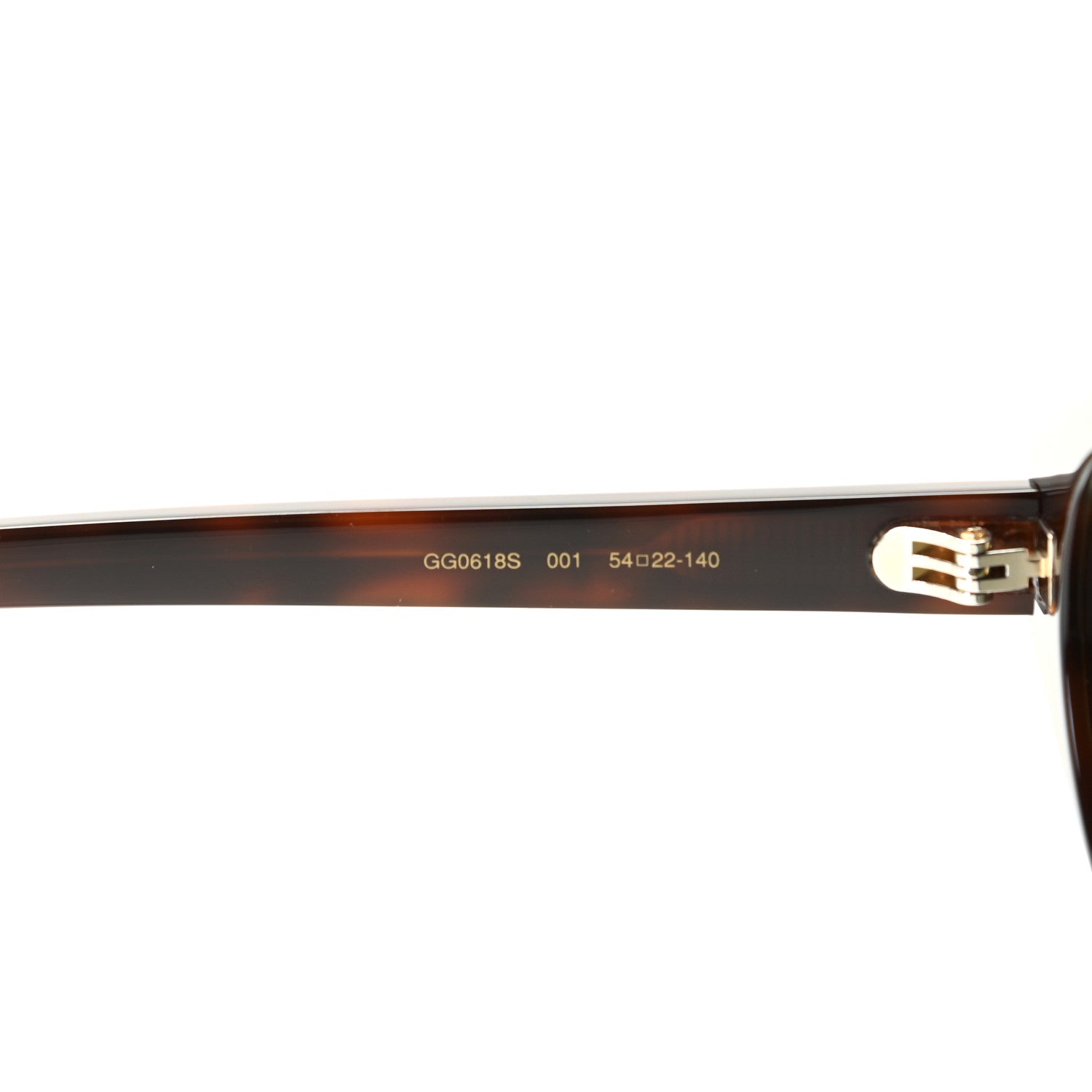 Gucci Acetate Crystal Round Sunglasses GG0618S Tortoiseshell 5 of 7