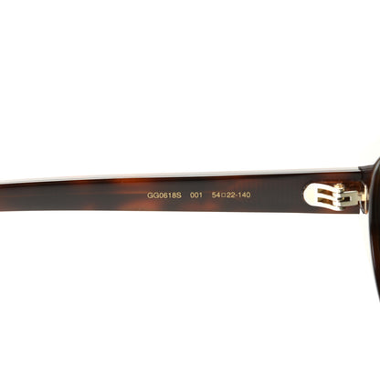Gucci Acetate Crystal Round Sunglasses GG0618S Tortoiseshell 5 of 7
