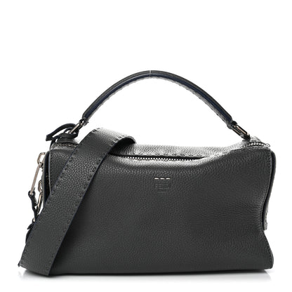 Fendi Cuoio Romano Selleria Lei Boston Tote Nube 1 of 11