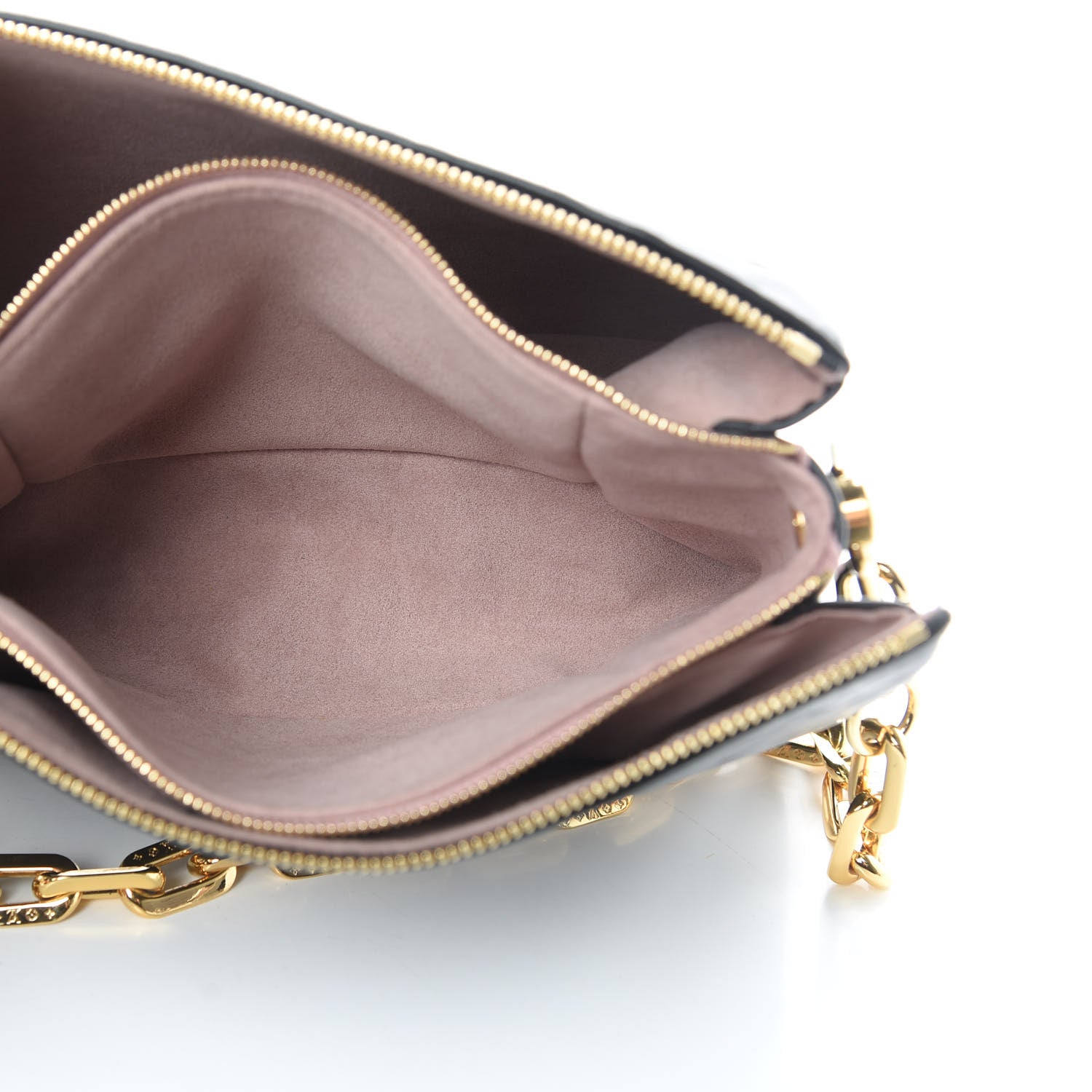 Louis Vuitton Lambskin Embossed Monogram Coussin PM Black 6 of 13