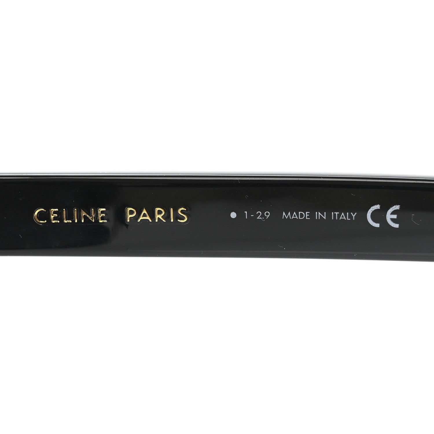 Celine Acetate Polarized Rectangular Sunglasses CL40060I Black 5 of 7