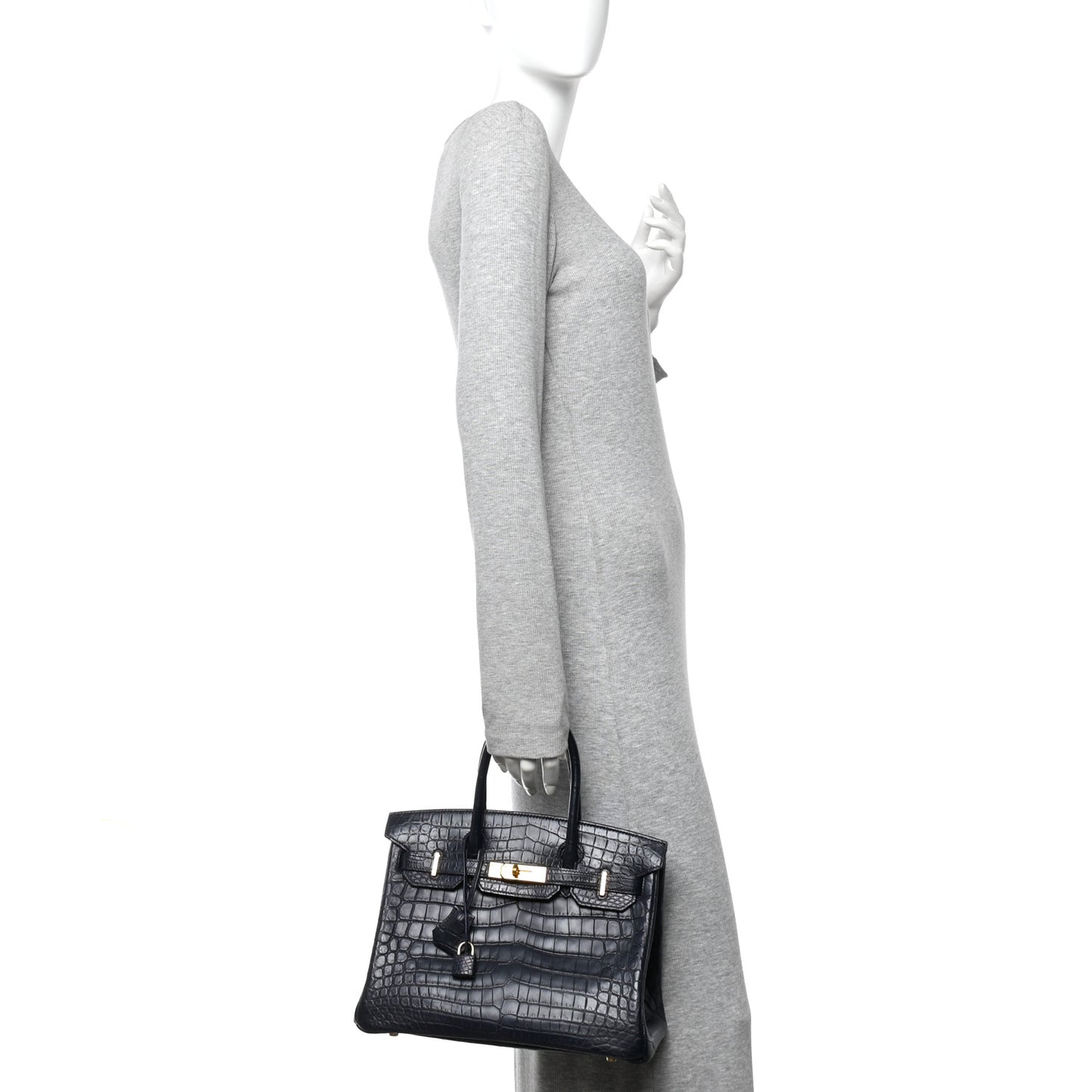 Matte Niloticus Crocodile Birkin 30 Bleu Indigo