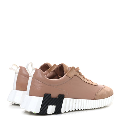 Hermes Sport Goatskin Suede Goatskin Bouncing Sneakers 38 Nude 5 of 11