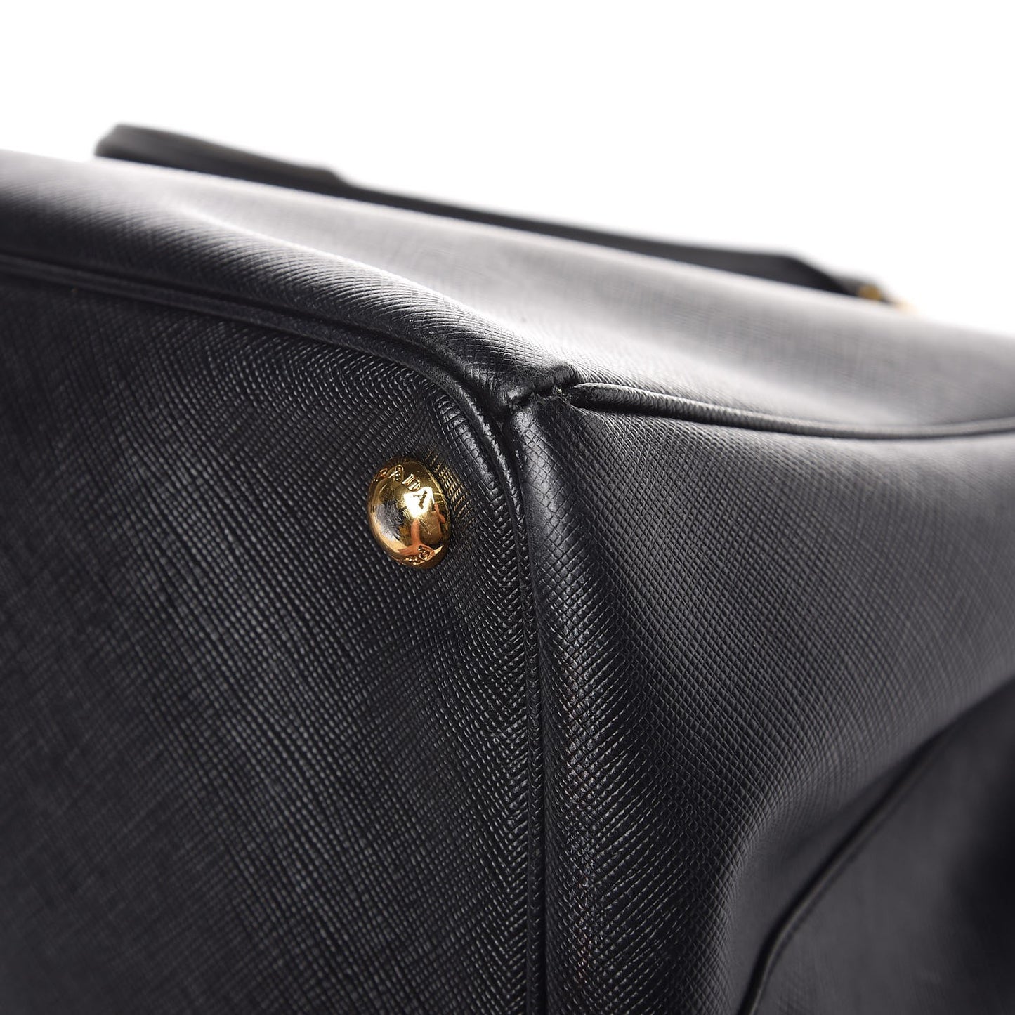 Saffiano Lux Extra Large Galleria Double Zip Tote Black