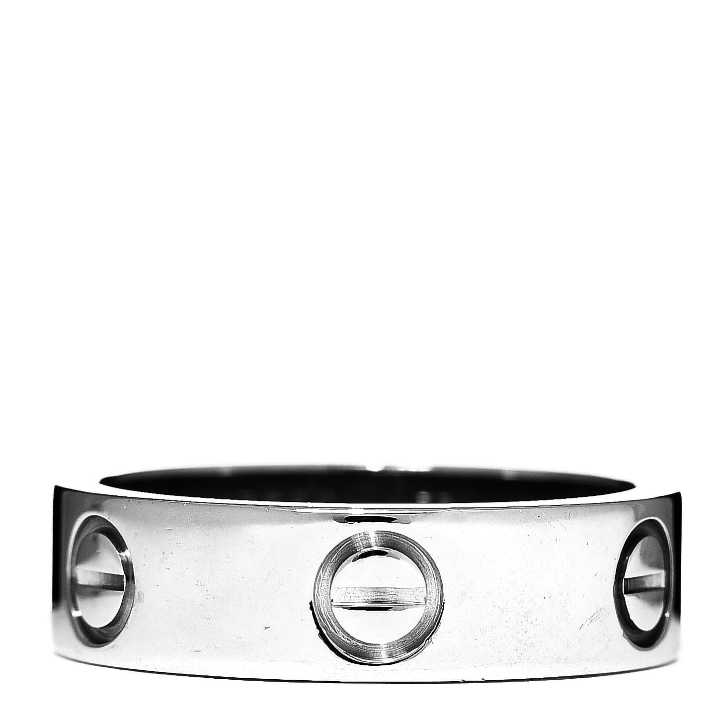 18K White Gold 5.5mm LOVE Ring 53 6.25