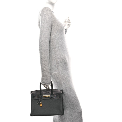 Hermes Togo Matte Niloticus Crocodile Birkin Touch 30 Black 2 of 11