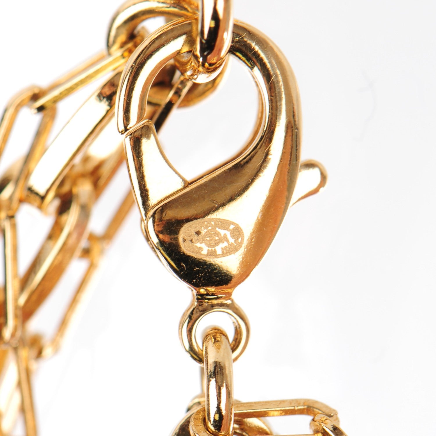 Chanel Crystal Apple Charm Bracelet Gold 6 of 10