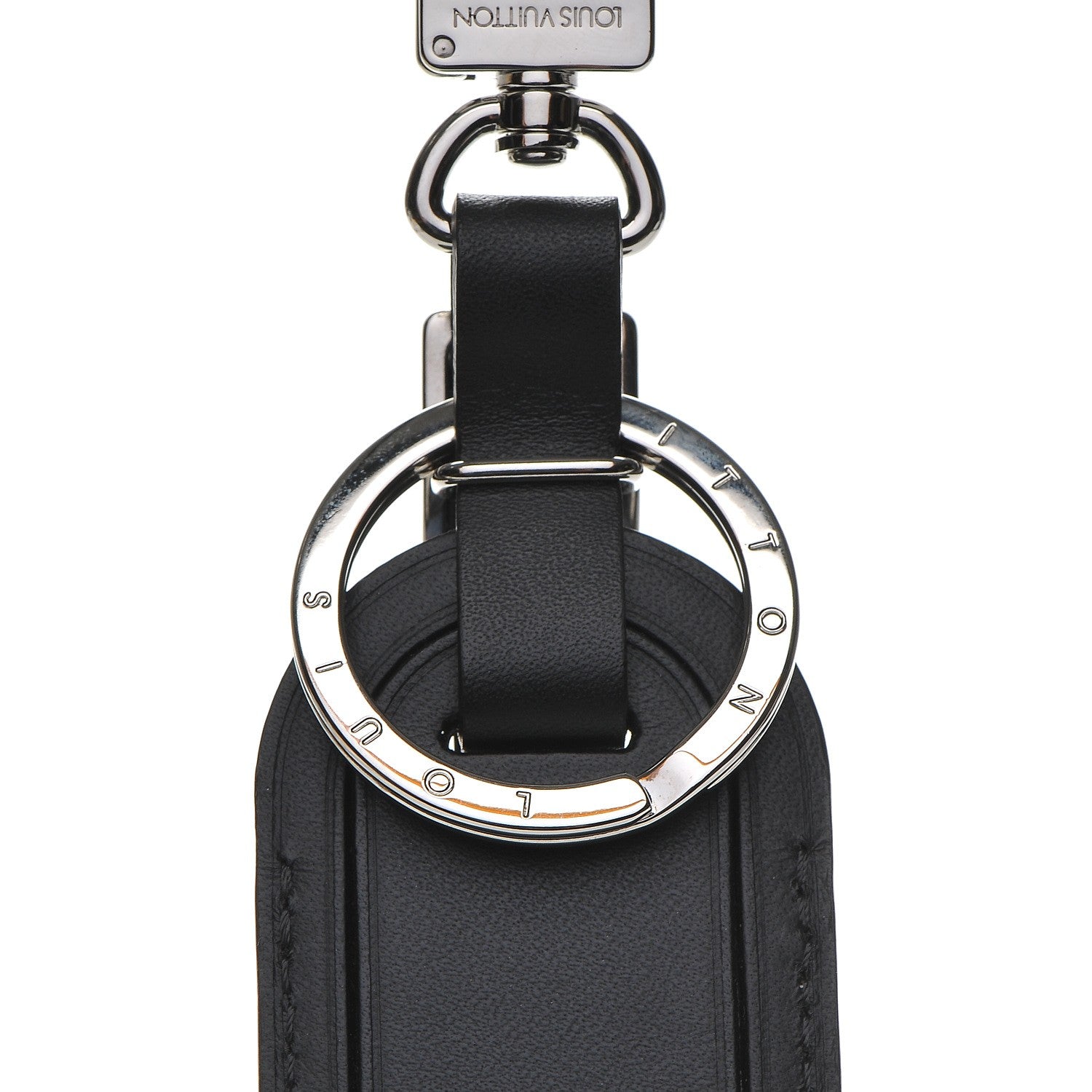 Louis Vuitton Damier Graphite My Travel Tag Bag Charm and Key Holder Burgundy 5 of 7