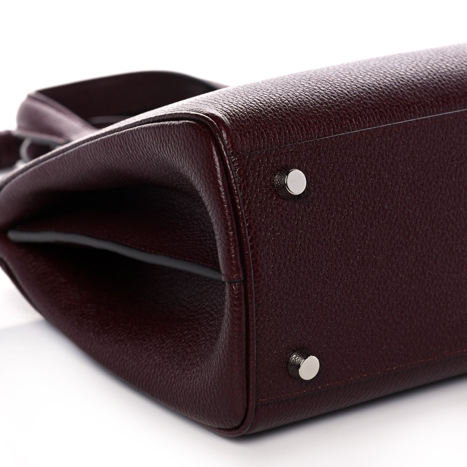 Gucci Grainy Calfskin Small Zumi Top Handle Bag Vintage Bordeaux 11 of 12