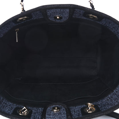 Chanel Lurex Boucle Small Deauville Tote Black 5 of 10