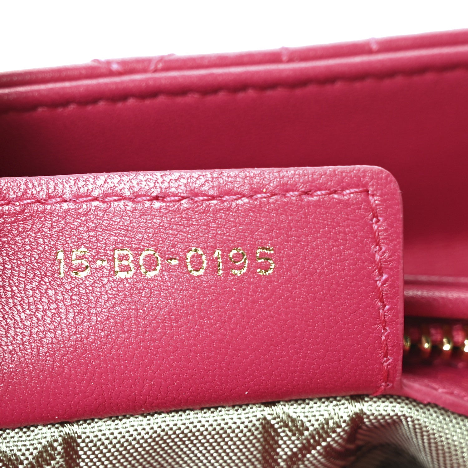 Christian Dior Lambskin Cannage Medium Lady Dior Fuchsia 7 of 10