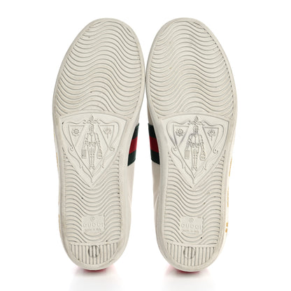 Gucci X SEGA Calfskin Ayers Web Guccy Womens Ace Sneakers 39.5 White 6 of 11