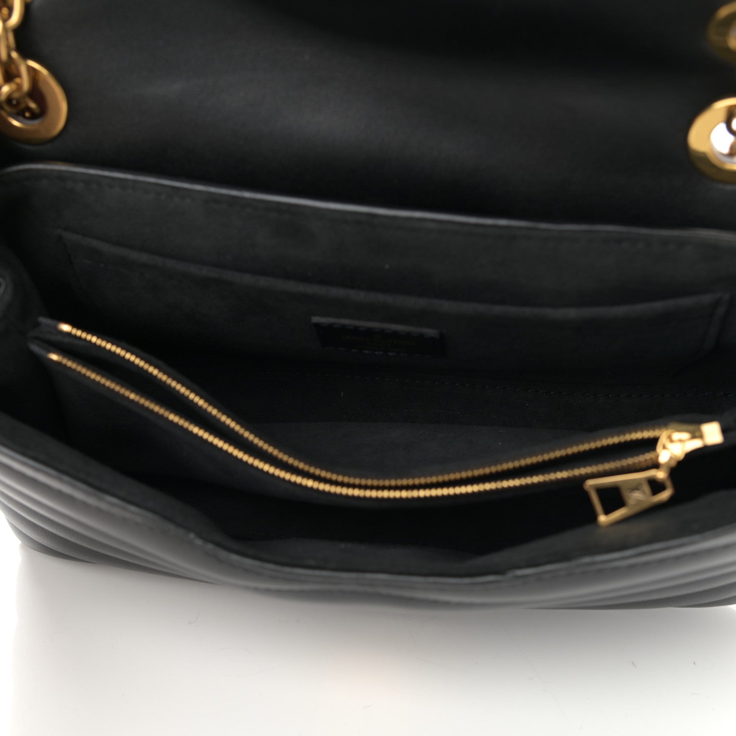 Louis Vuitton Calfskin LV New Wave Chain Bag Black 5 of 10