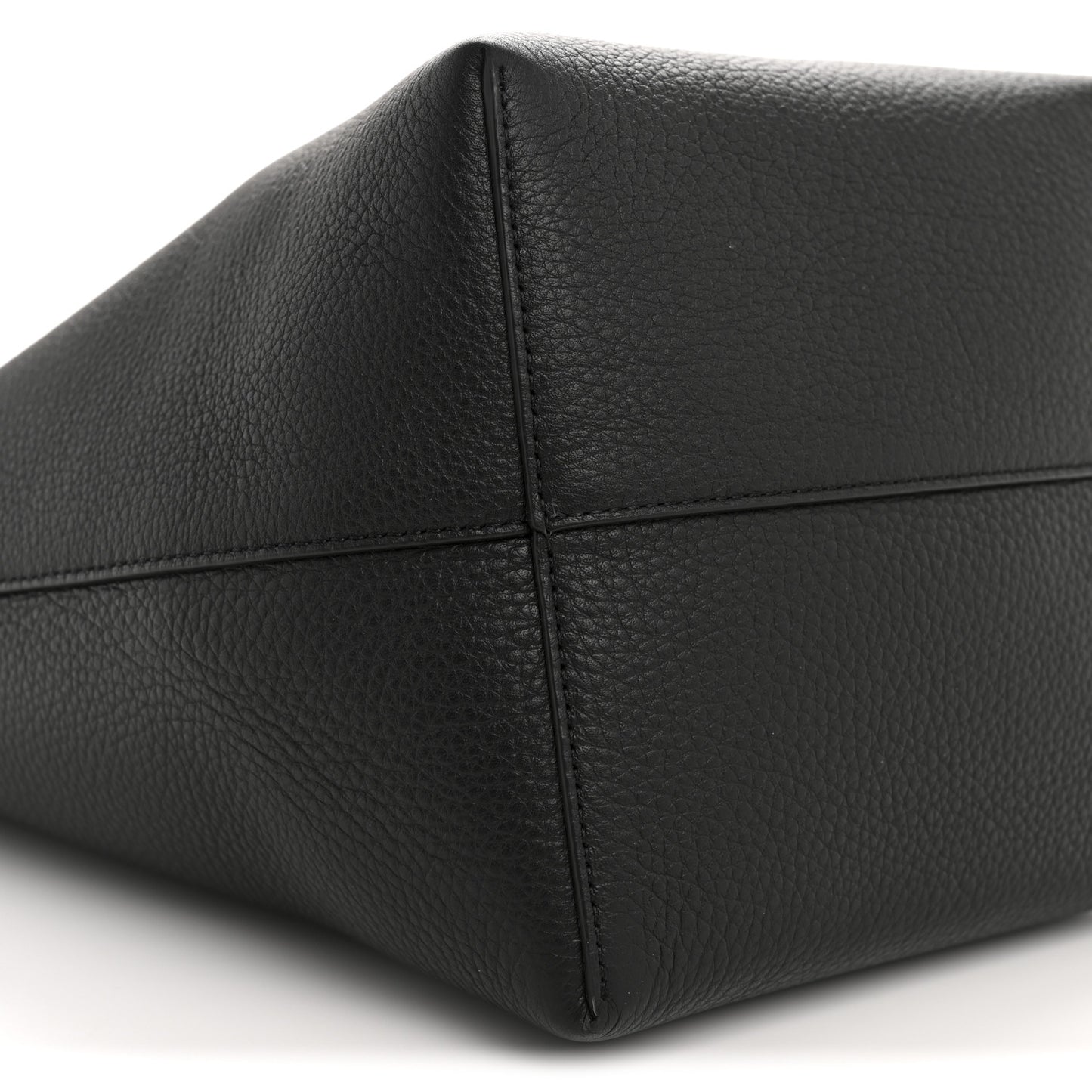 Grained Calfskin Medium N/S Park Tote Black