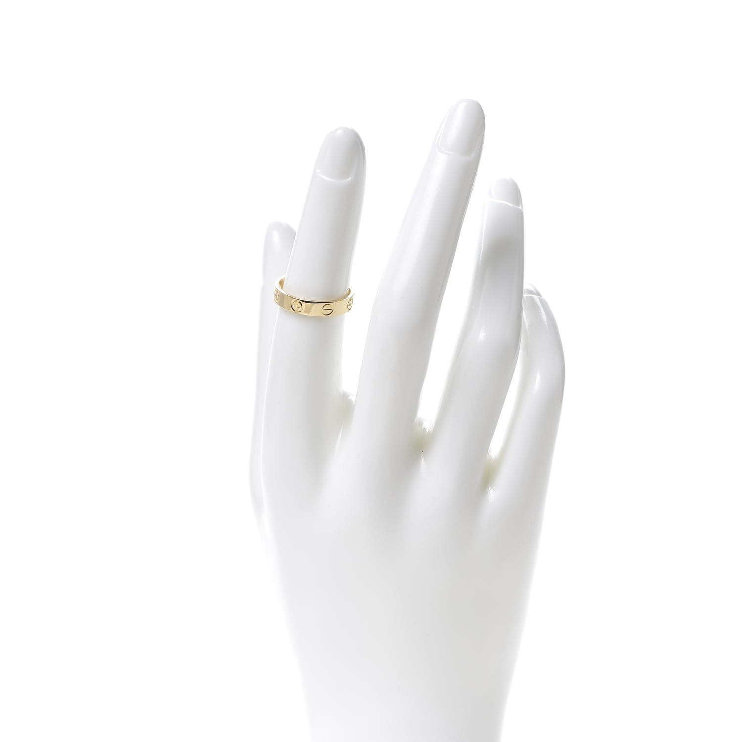Cartier 18K Yellow Gold 3.5mm LOVE Wedding Band Ring 51 5.75 2 of 4