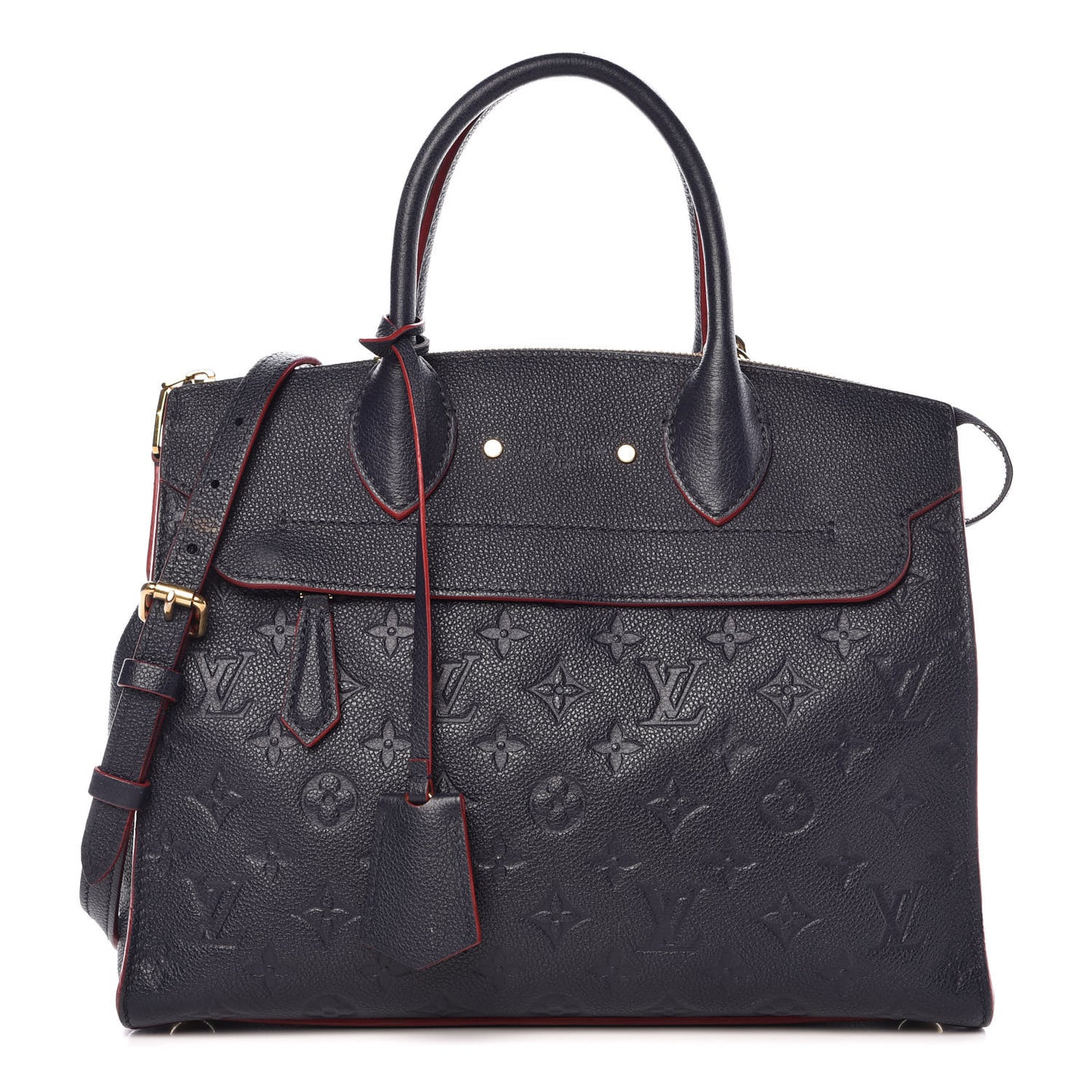 Empreinte Pont Neuf MM Marine Rouge