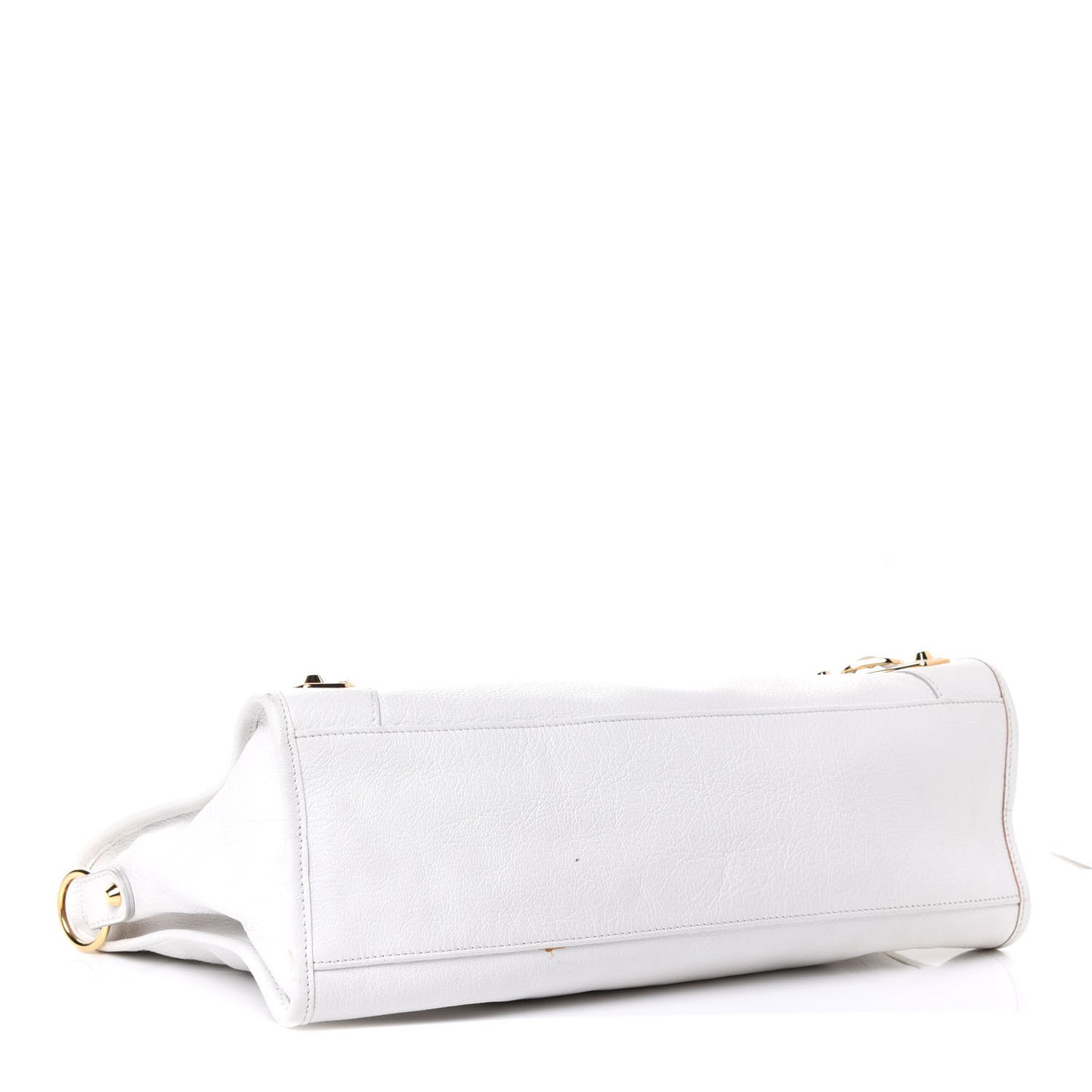 Chevre Gold Metallic Edge Hardware City White