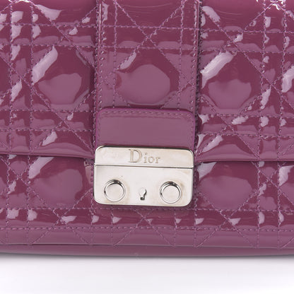 Christian Dior Patent Cannage New Lock Pouch Purple 10 of 10
