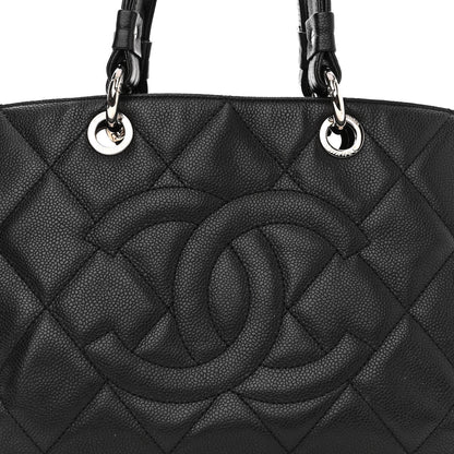 Chanel Soft Caviar Quilted CC Timeless Tote Black 8 of 10