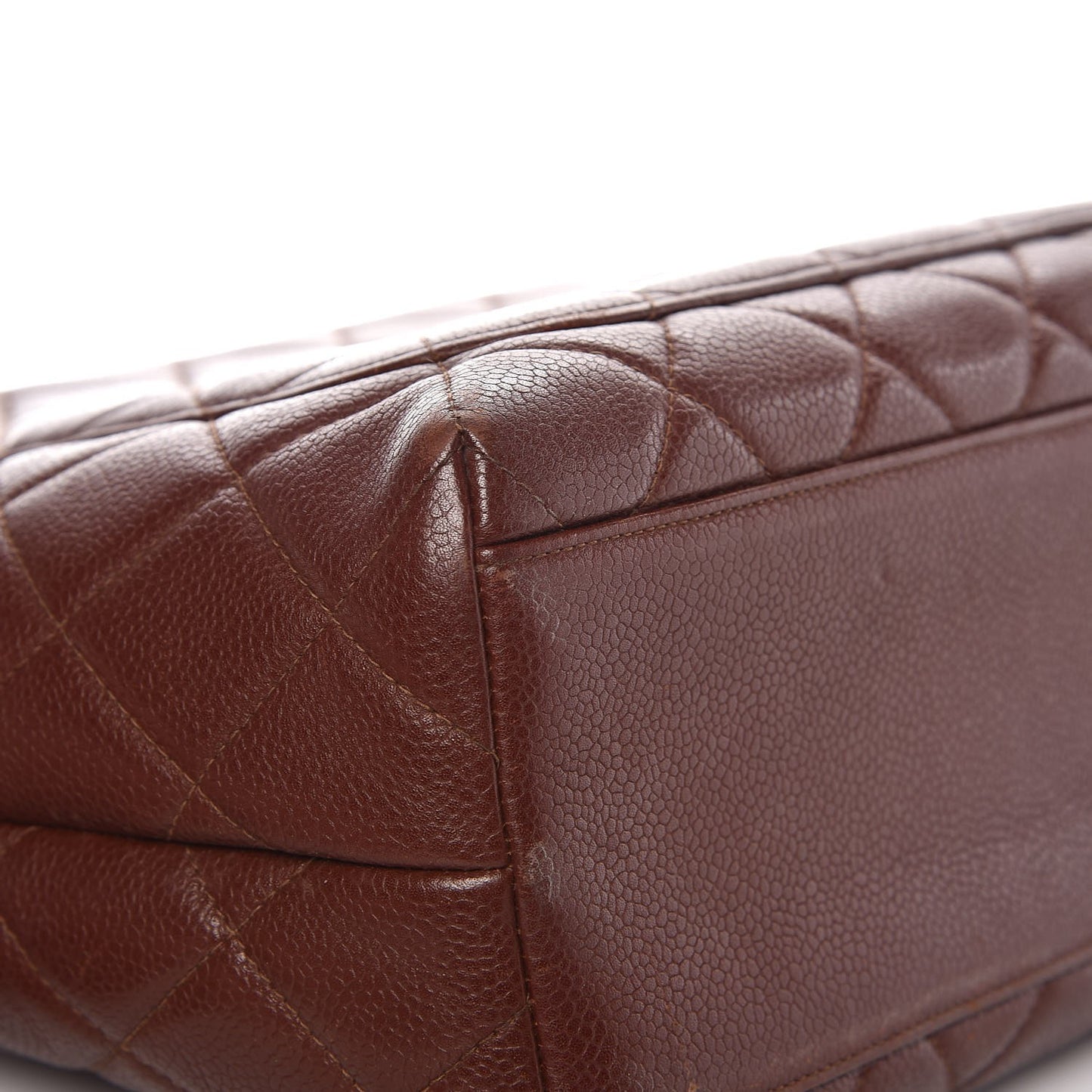 Caviar Quilted Jumbo Kelly Flap Brown