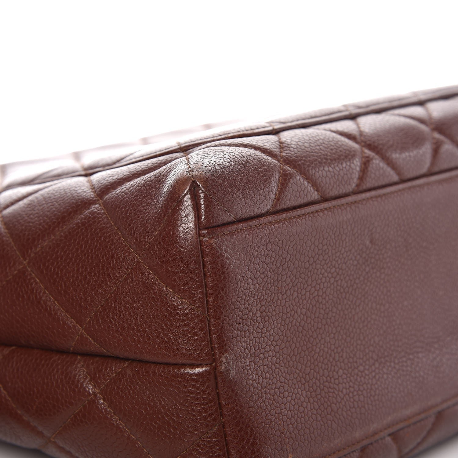 Chanel Caviar Quilted Jumbo Kelly Flap Brown 14 of 22