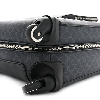 Gucci GG Supreme Monogram Gran Turismo Suitcase Black Grey 9 of 12