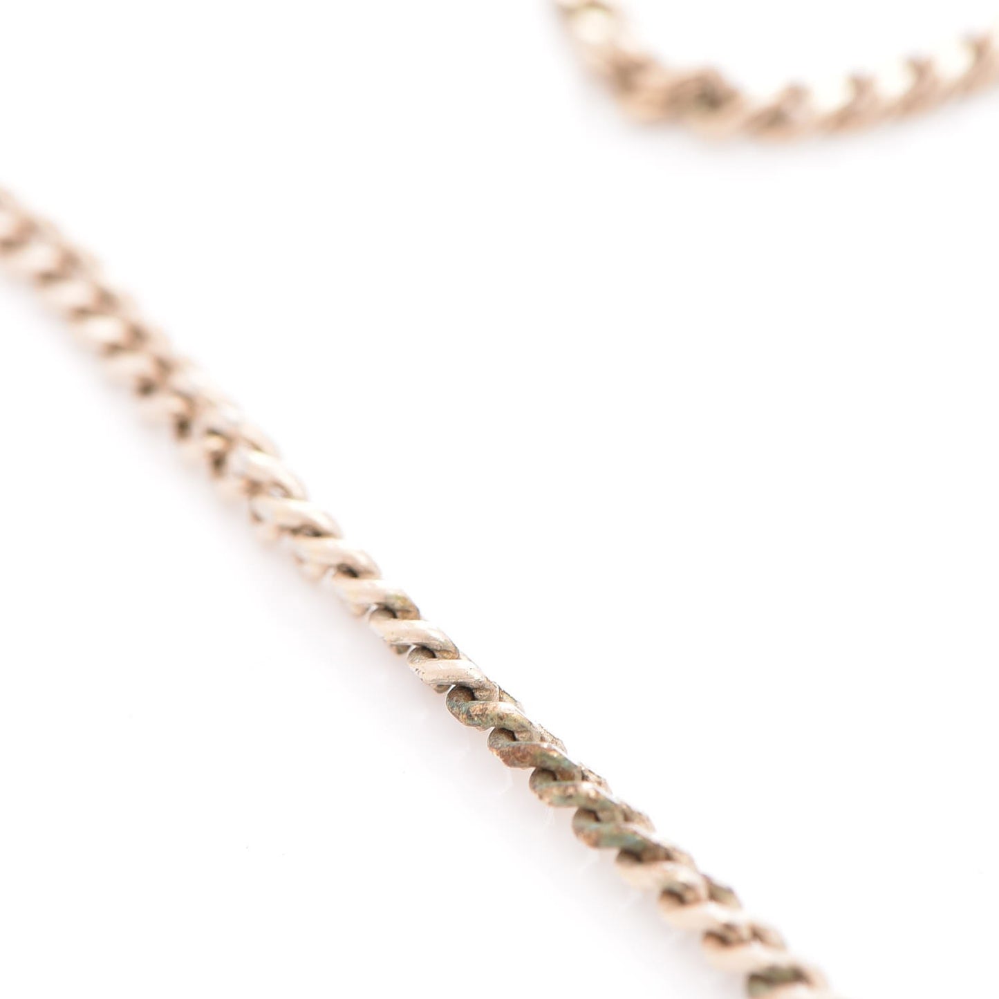 Pearl CC Pendant Necklace Gold