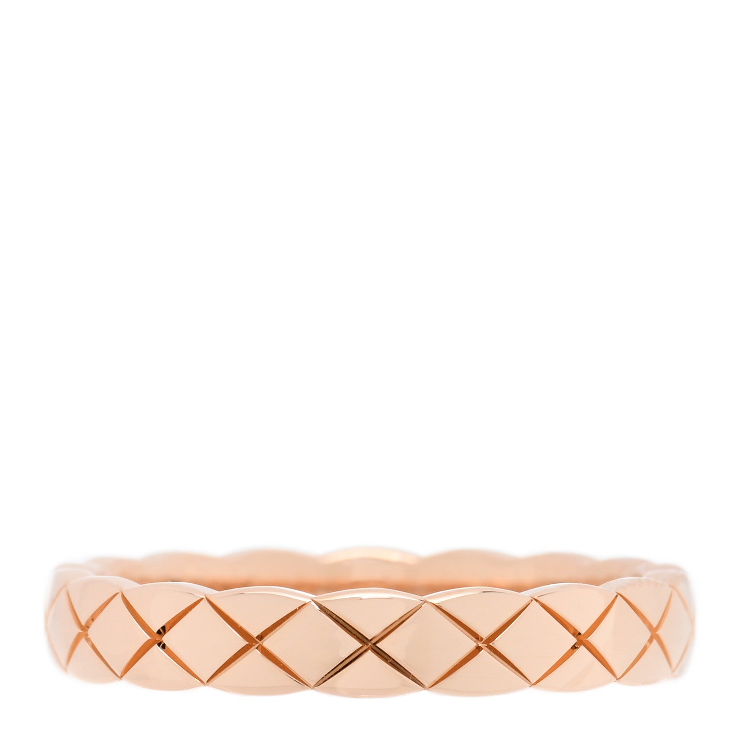 Chanel 18K Beige Gold Mini Coco Crush Ring 52 6 1 of 5