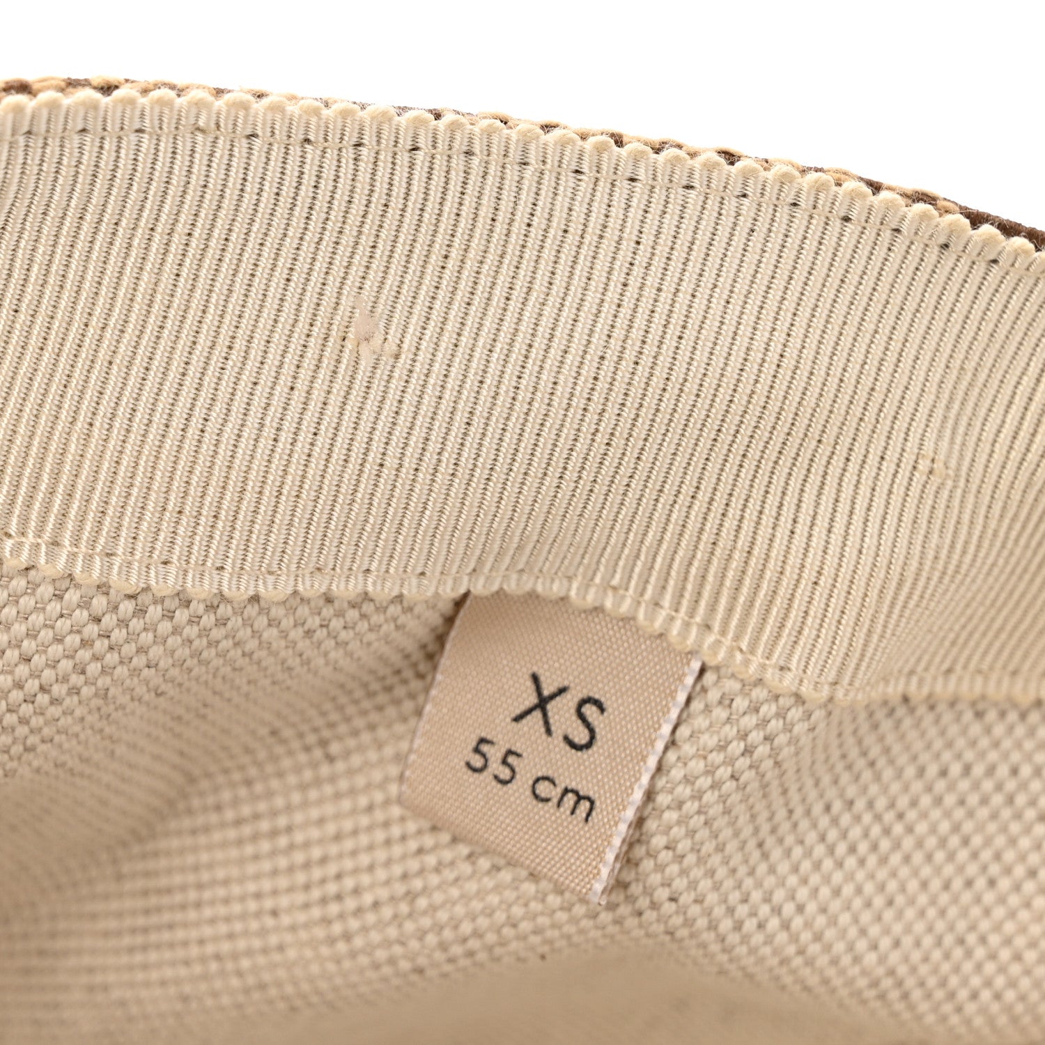 Gucci Monogram Jumbo GG Baseball Hat XS Camel Ebony 12 of 13