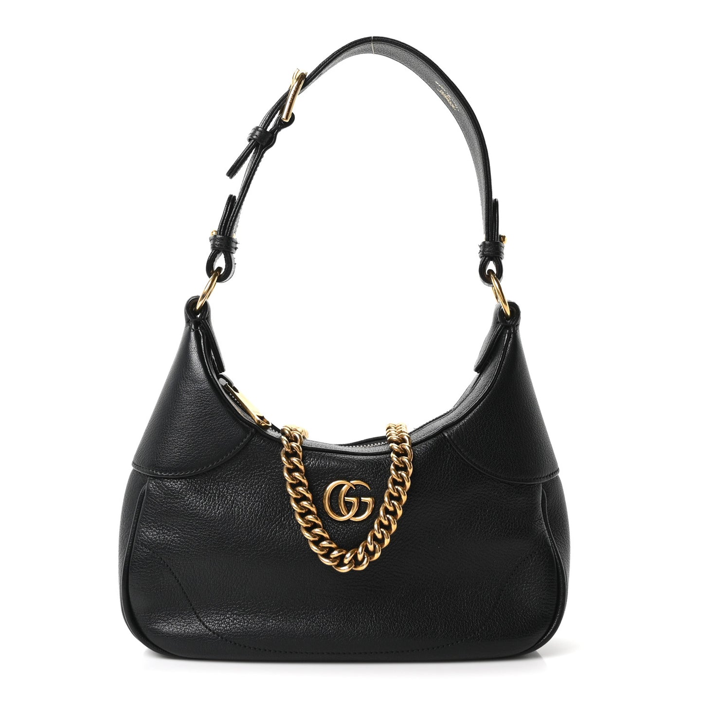 Goatskin Small Aphrodite Shoulder Bag Black