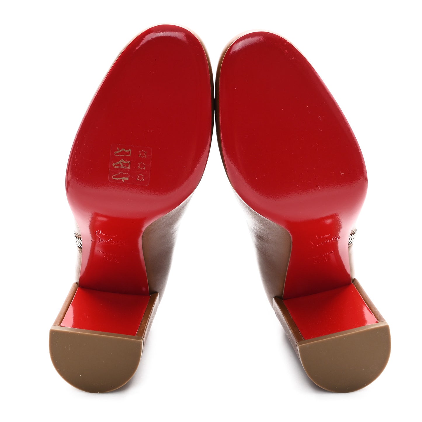 Calfskin Ziptotal 85 Booties 37.5 Cuoio