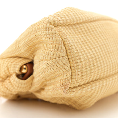 Mansur Gavriel Woven Raffia Mini Cloud Chain Clutch Natural 8 of 9