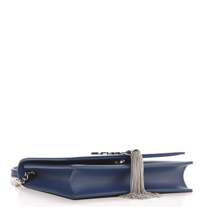 Saint Laurent Smooth Calfskin Classic Monogram Kate Tassel Chain Wallet Denim 4 of 7