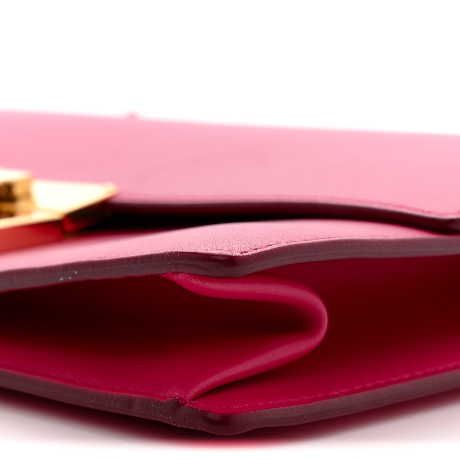 Salvatore Ferragamo Smooth Calfskin Aileen Gancio Lock Shoulder Bag Pink 9 of 13