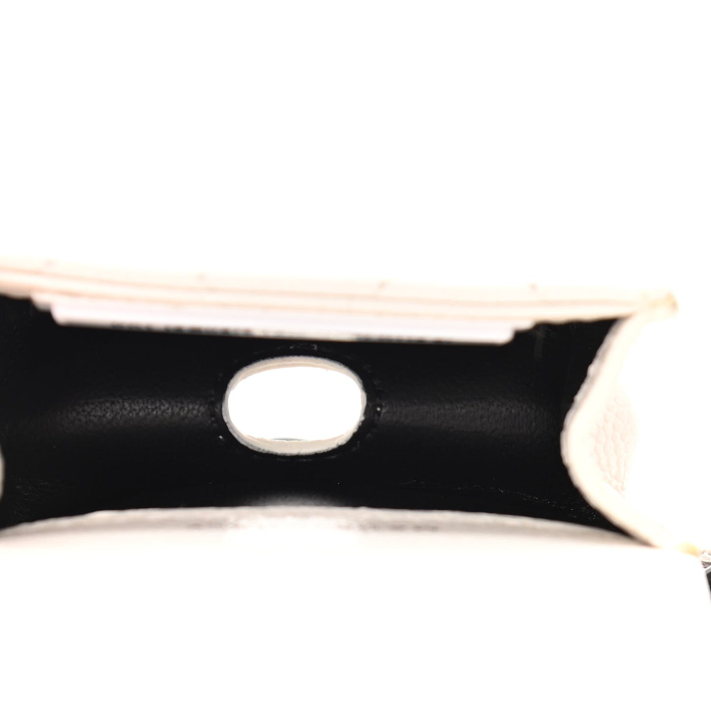 Caviar Quilted Airpods Pro Holder Belt White