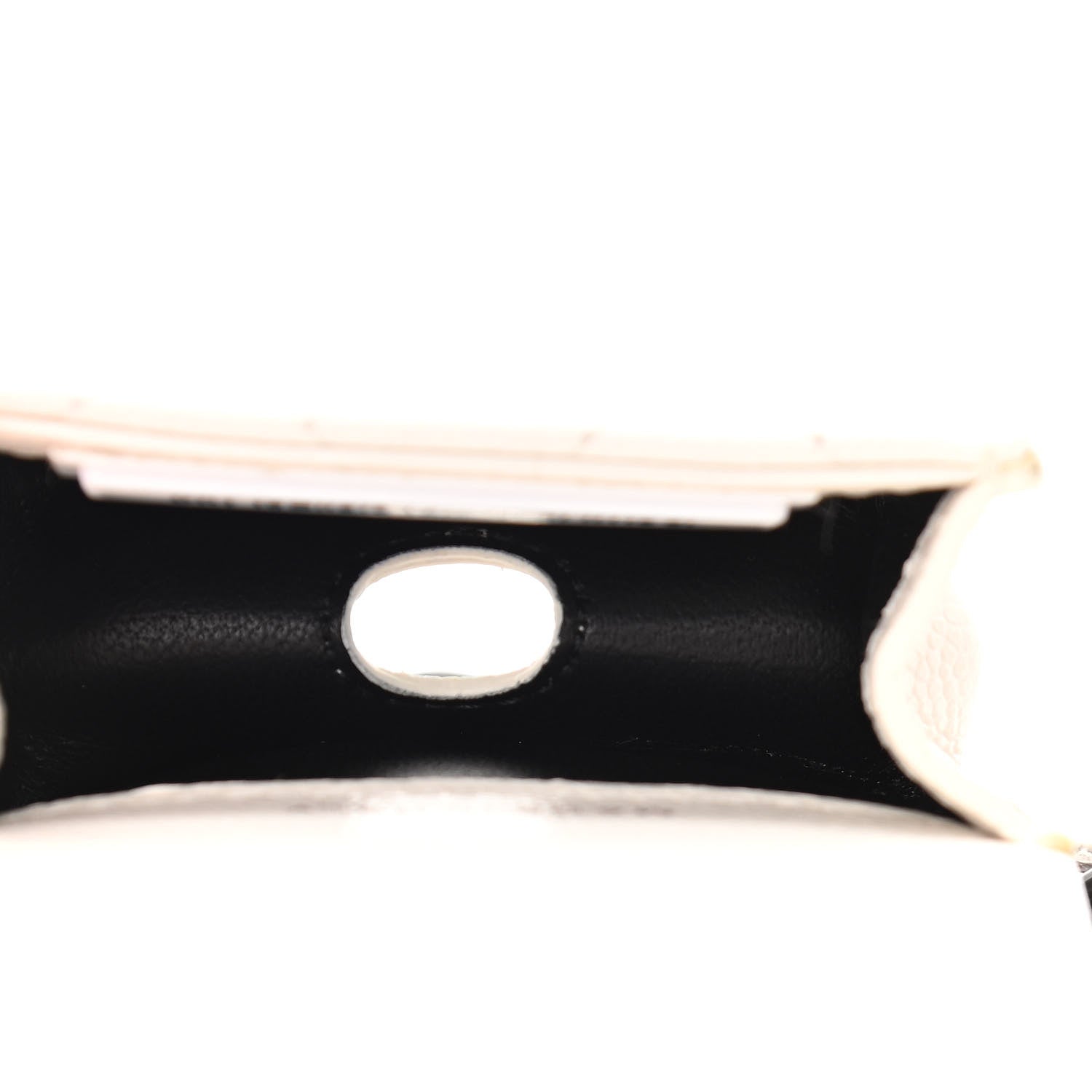 Chanel Caviar Quilted Airpods Pro Holder Belt White 5 of 9