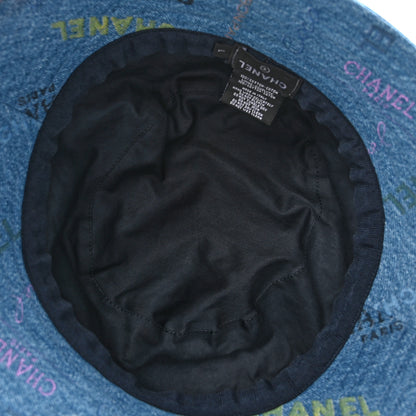 Chanel Denim Mood Cloche Bucket Hat L Blue 7 of 9