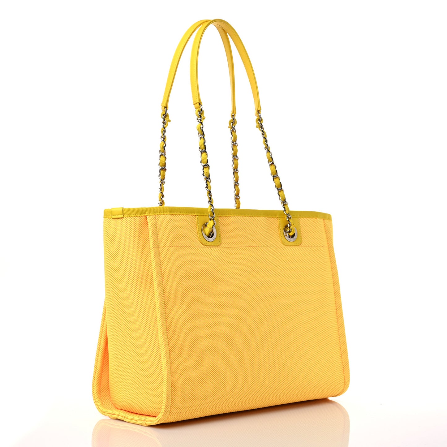 Mixed Fibers Small Deauville Tote Yellow Orange