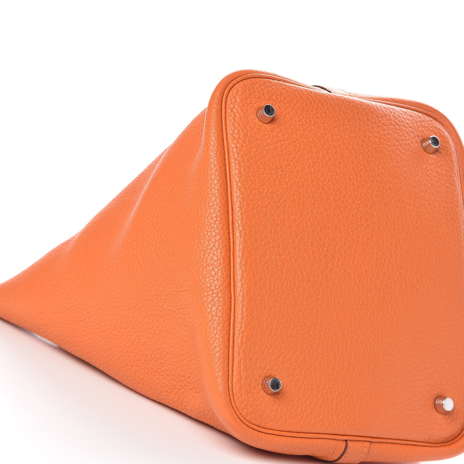 Hermes Taurillon Clemence Picotin Lock 22 MM Orange 9 of 10