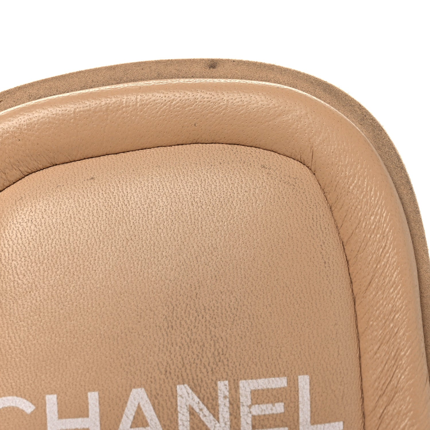 Chanel Lambskin Padded Pool Thong Sandals 40 Beige 11 of 12