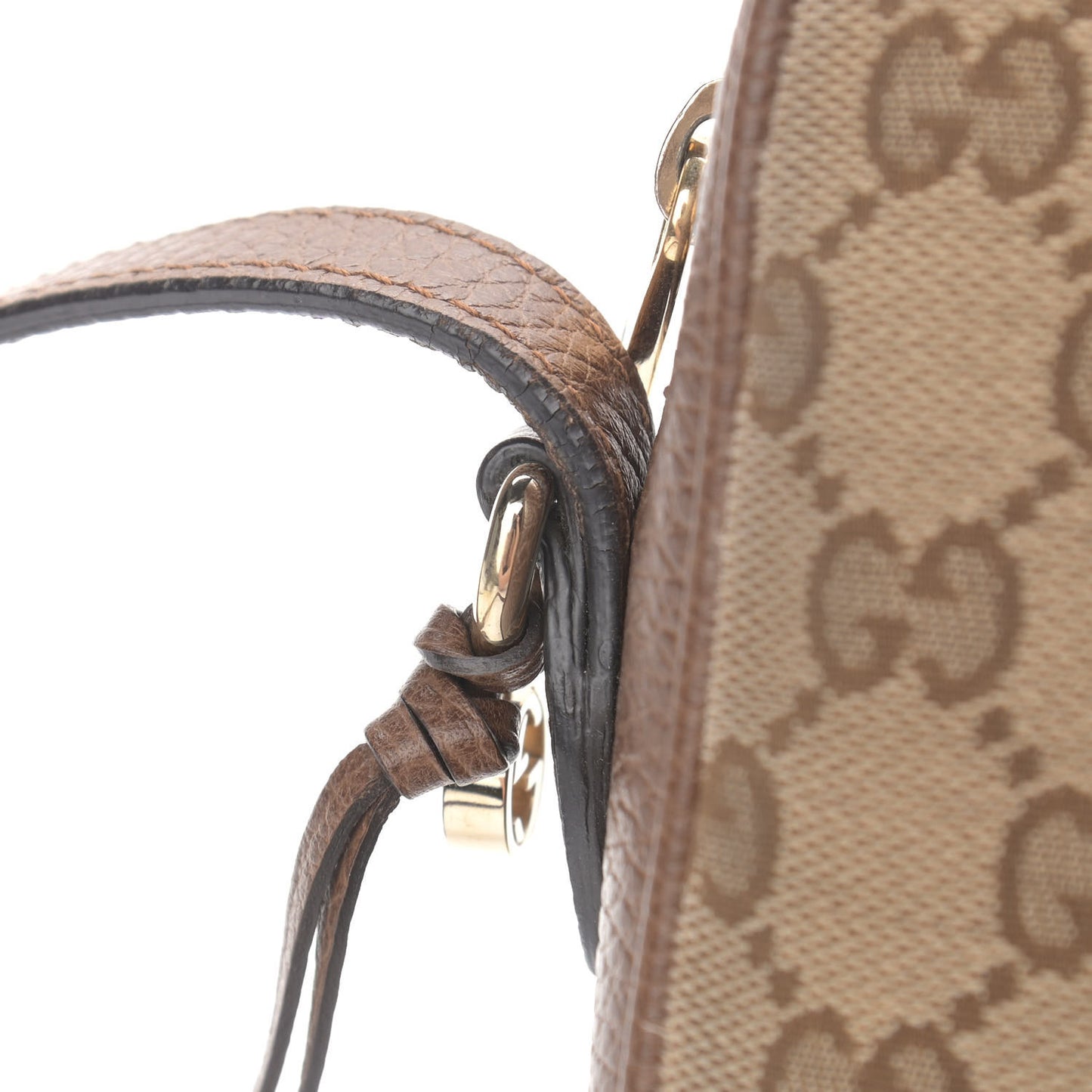 Monogram Mini Bree Messenger Bag Beige Tabacco