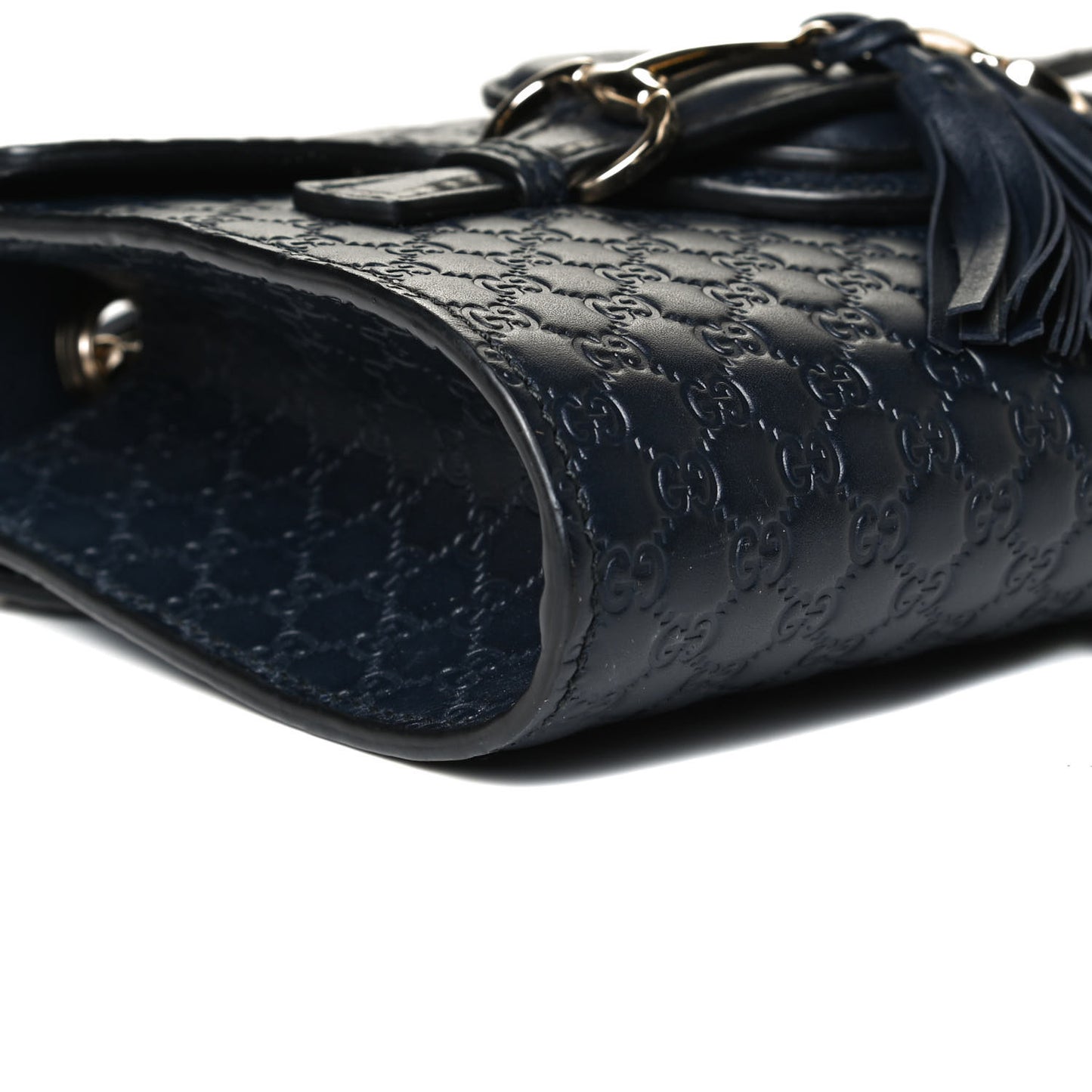 Microguccissima Mini Emily Chain Shoulder Bag Blue