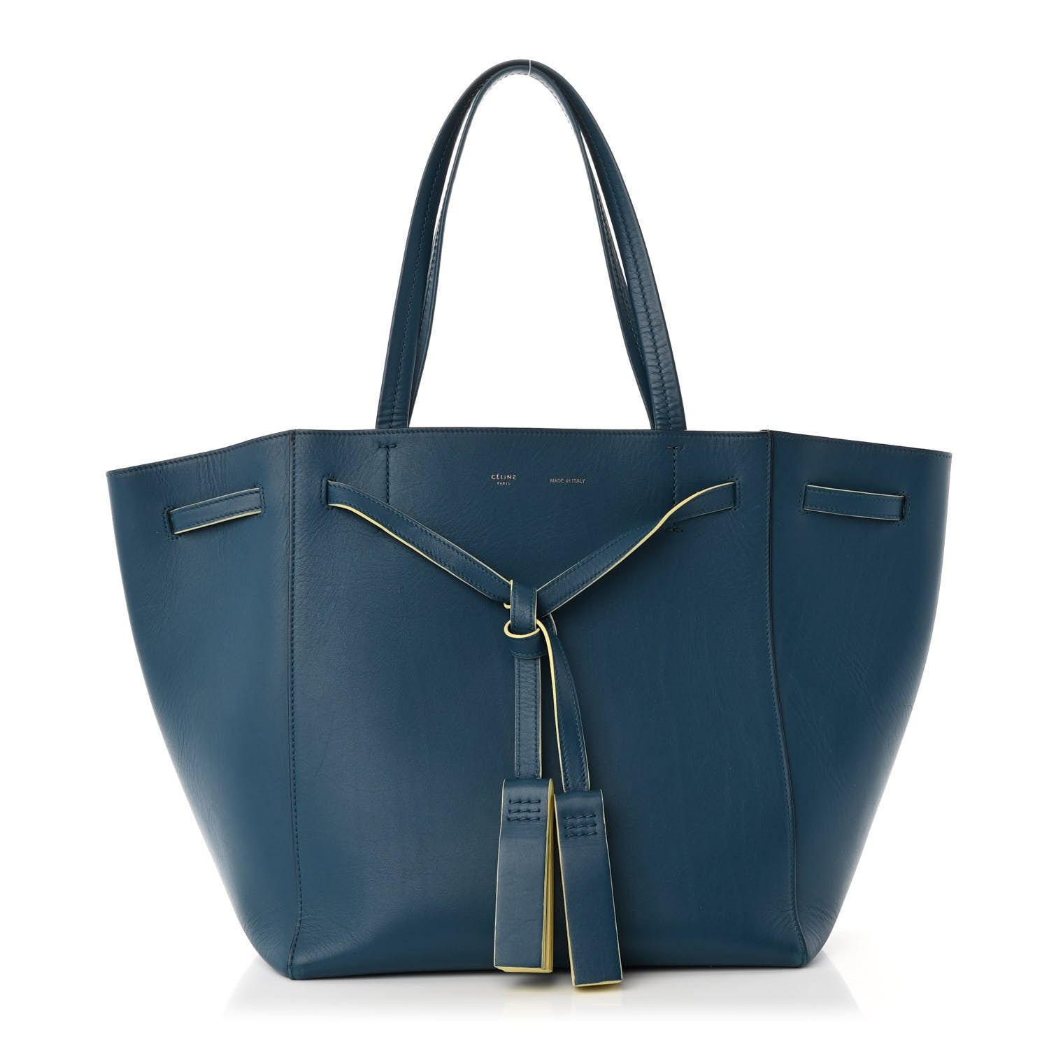 Celine Smooth Calfskin Small Tassel Cabas Phantom Deep Blue 1 of 9