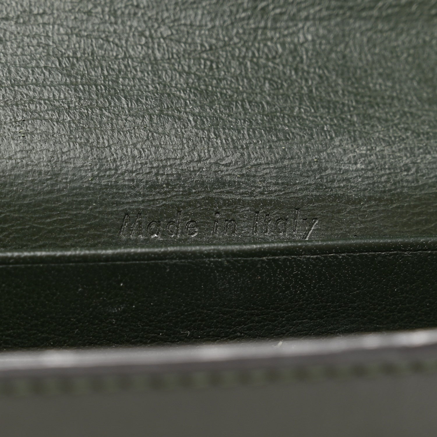 Celine Smooth Calfskin Pocket Card Holder Green 7 of 8