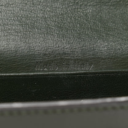 Celine Smooth Calfskin Pocket Card Holder Green 7 of 8