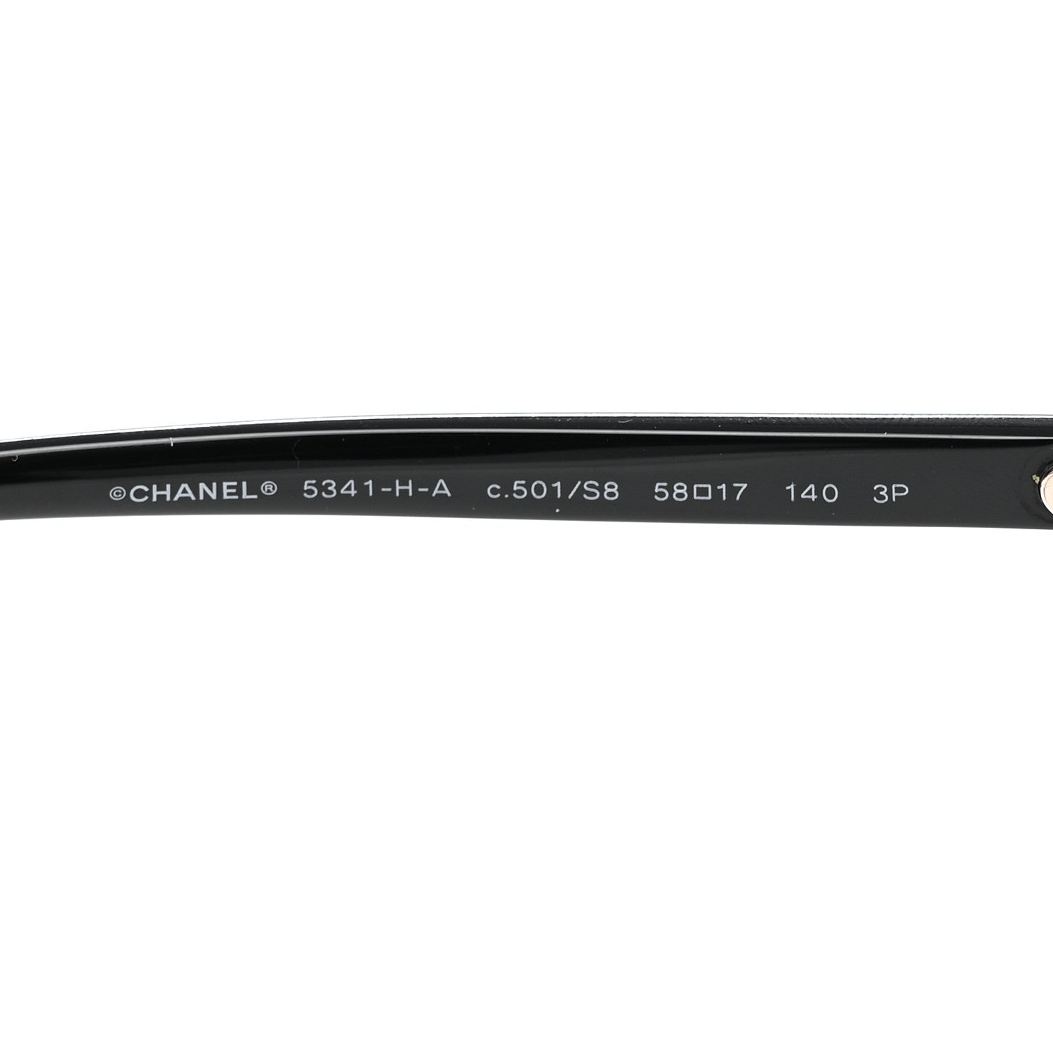 Chanel Acetate Polarized Fantasy Pearl Cat Eye Sunglasses 5341-H-A Black 7 of 9