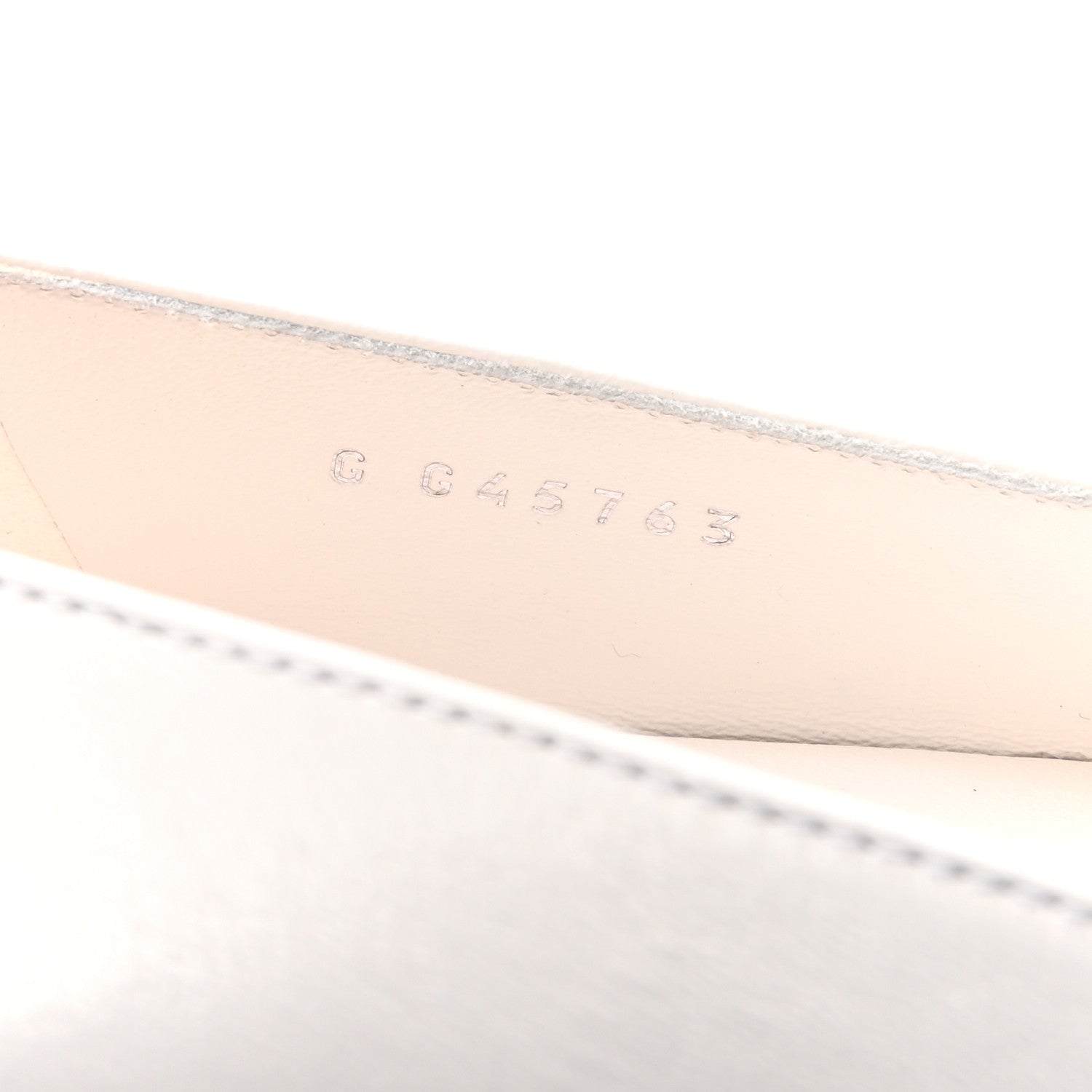 Chanel Shiny Lambskin Grosgrain Pearl Mary Janes Flats 37.5 White Black 9 of 10